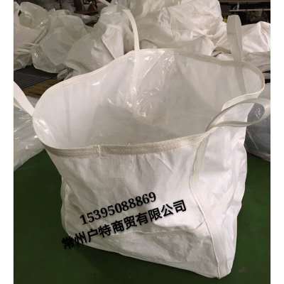 江苏厂家批发新料白色四吊环吨袋pp袋 承重1吨桥梁预压吨袋高清图片 高清大图